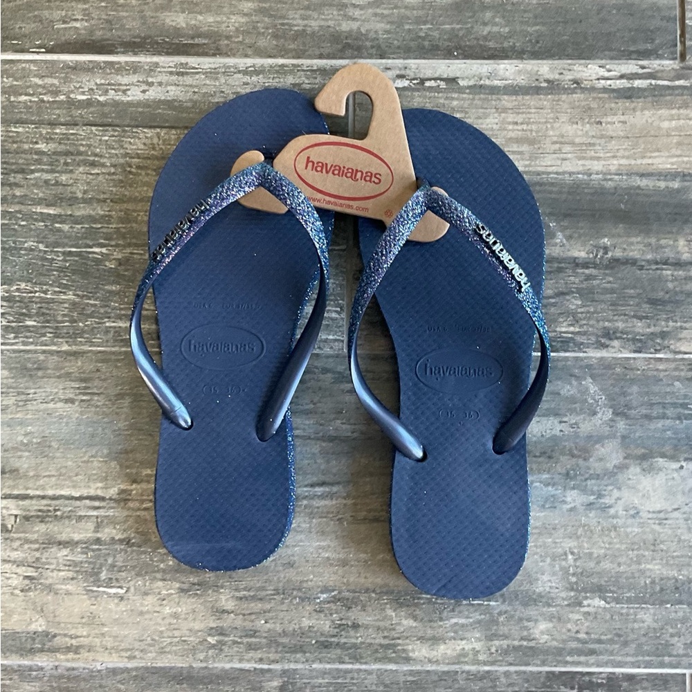 Havaianas Blue Flip Flops